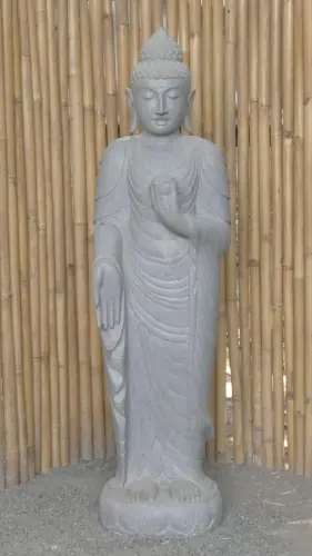 Product image of the product “Standing Buddha with Lotus Flower, ca. 153 cm H ”
